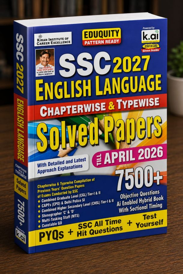 SSC English Language Chapterwise & Typewise Solved Papers Till April 2026 (2027 Edition)